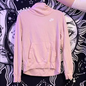 Funnel Neck Light Pink Nike Hoodie